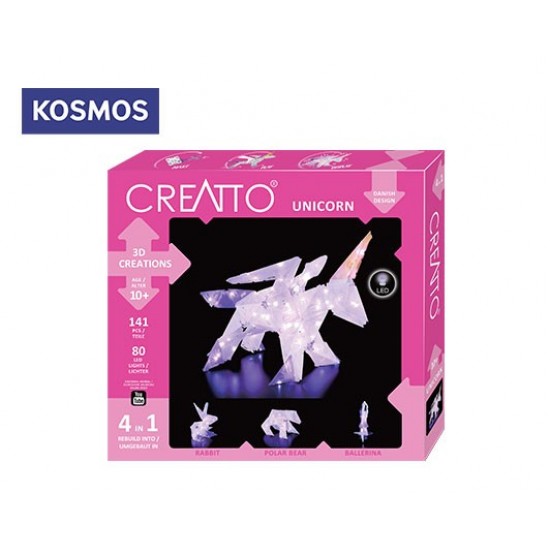 KOSMOS 3D ΚΑΤΑΣΚΕΥΗ ΜΕ LED 4 ΣΕ 1 ΜΟΝΟΚΕΡΟΣ CREATTO